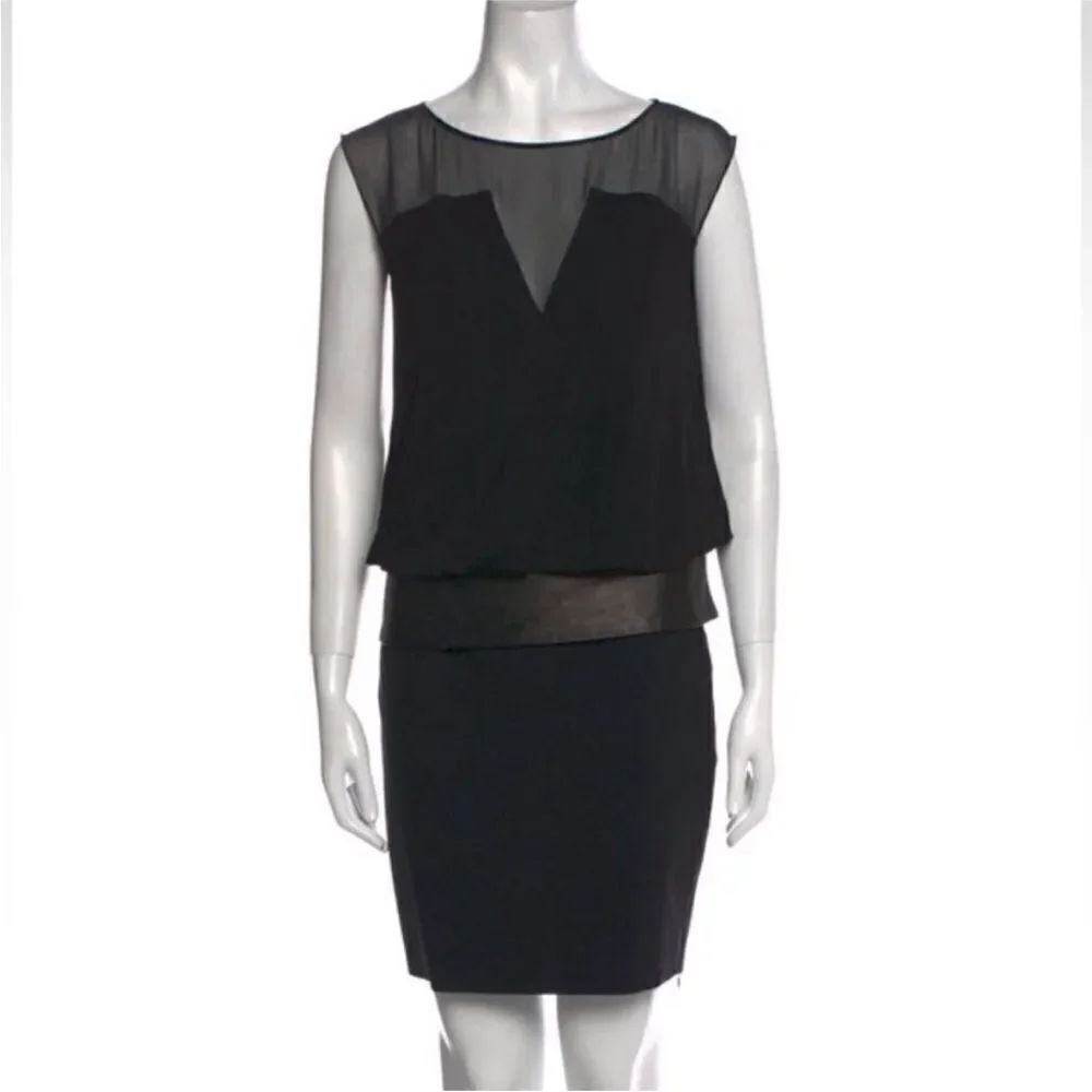 Barbara Bui leather detailed dress, XS